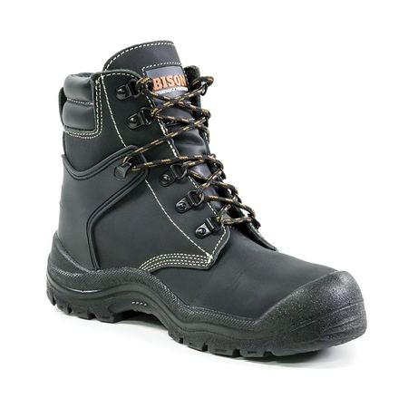 Wolf Lace Up Safety Boot Black - WOLF