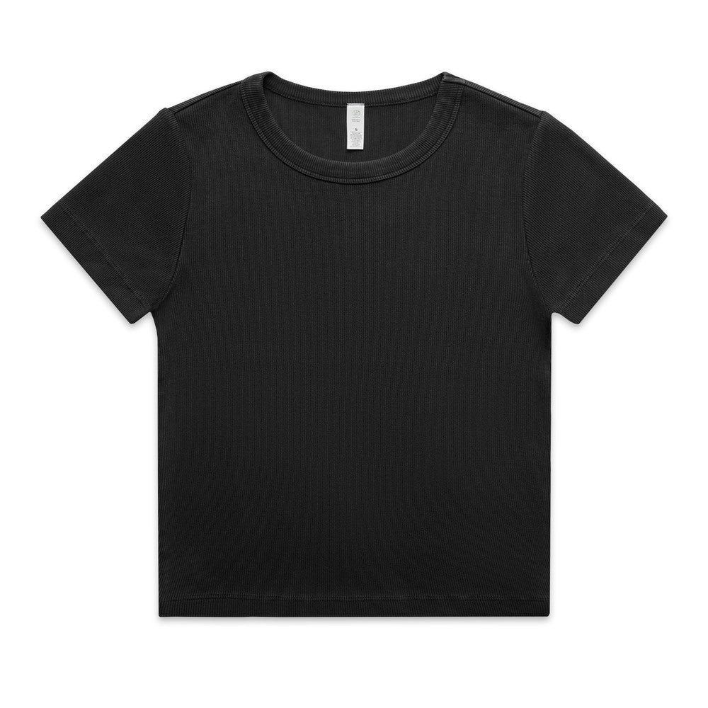 Women's Faded Organic Rib Tee - 4036