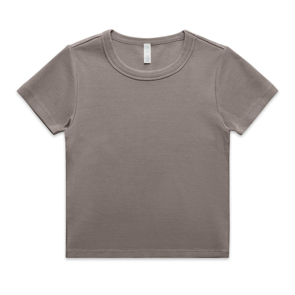 Women's Faded Organic Rib Tee - 4036