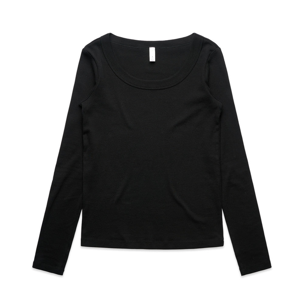 Women's Organic Rib Long Sleeve Tee - 4075