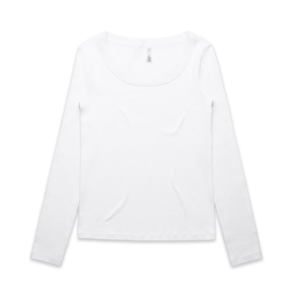 Women's Organic Rib Long Sleeve Tee - 4075