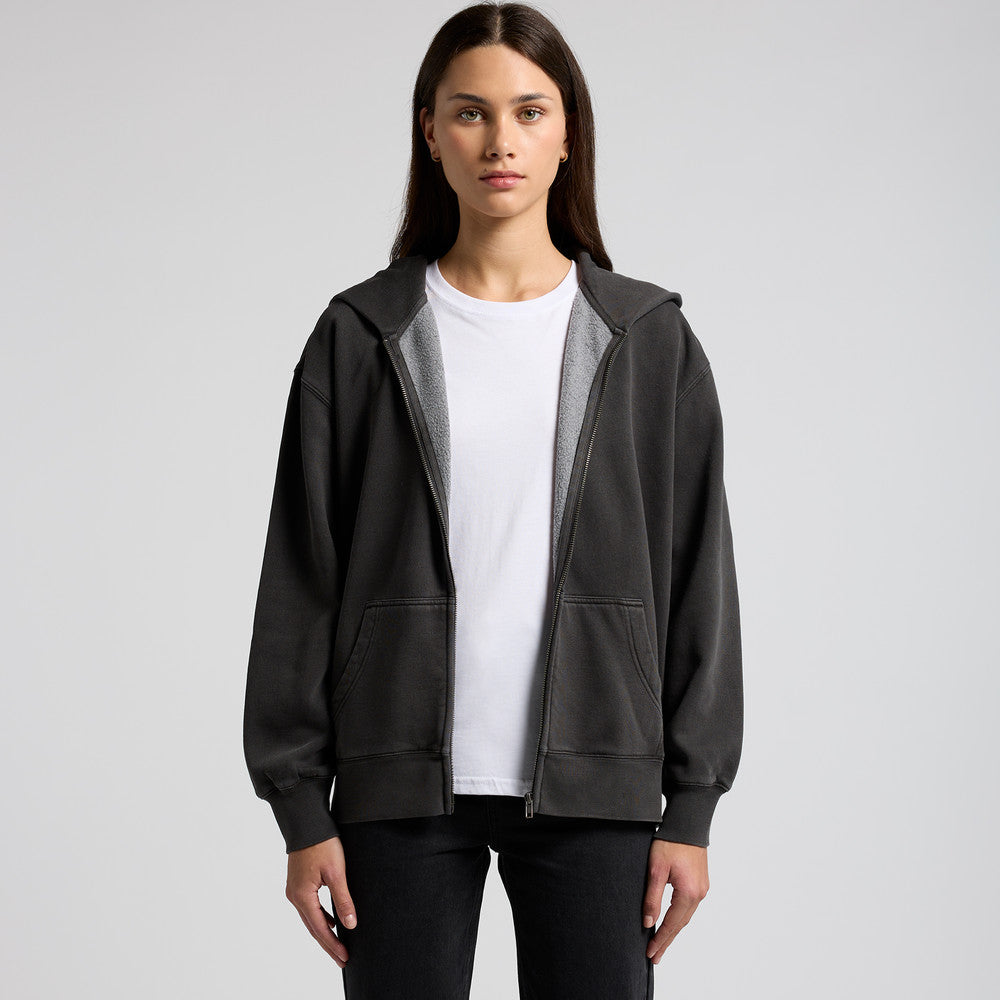 Women's Relax Faded Zip Hood - 4170 + Branding