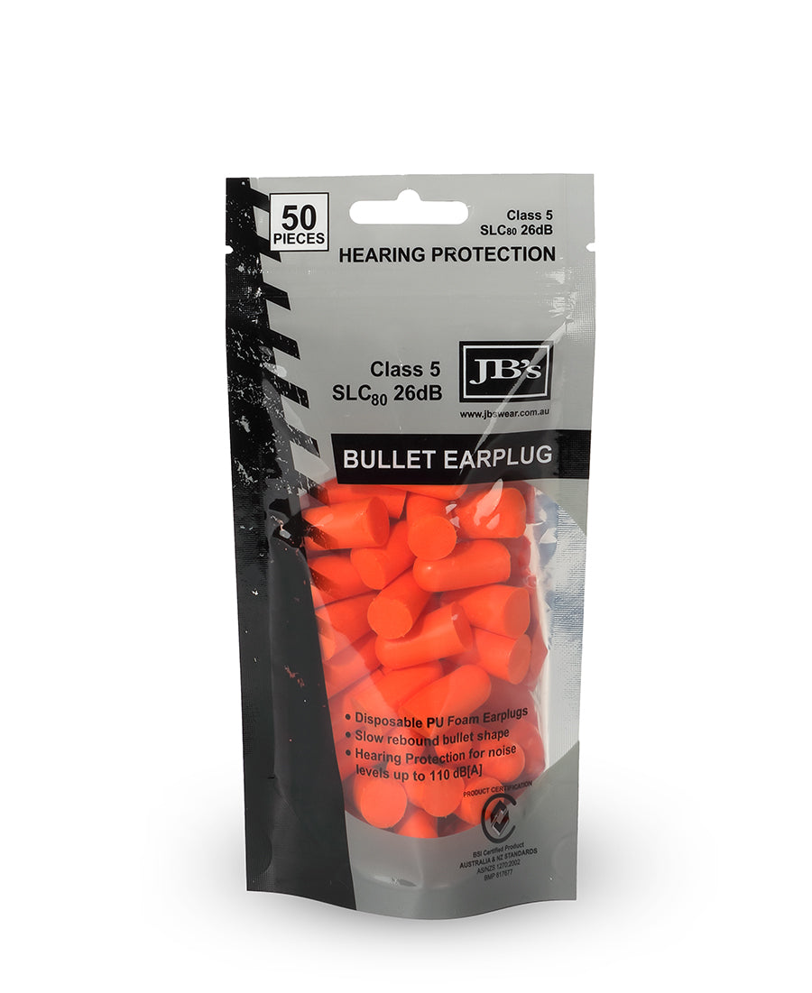 Bullet Shaped Earplug (50 pieces)