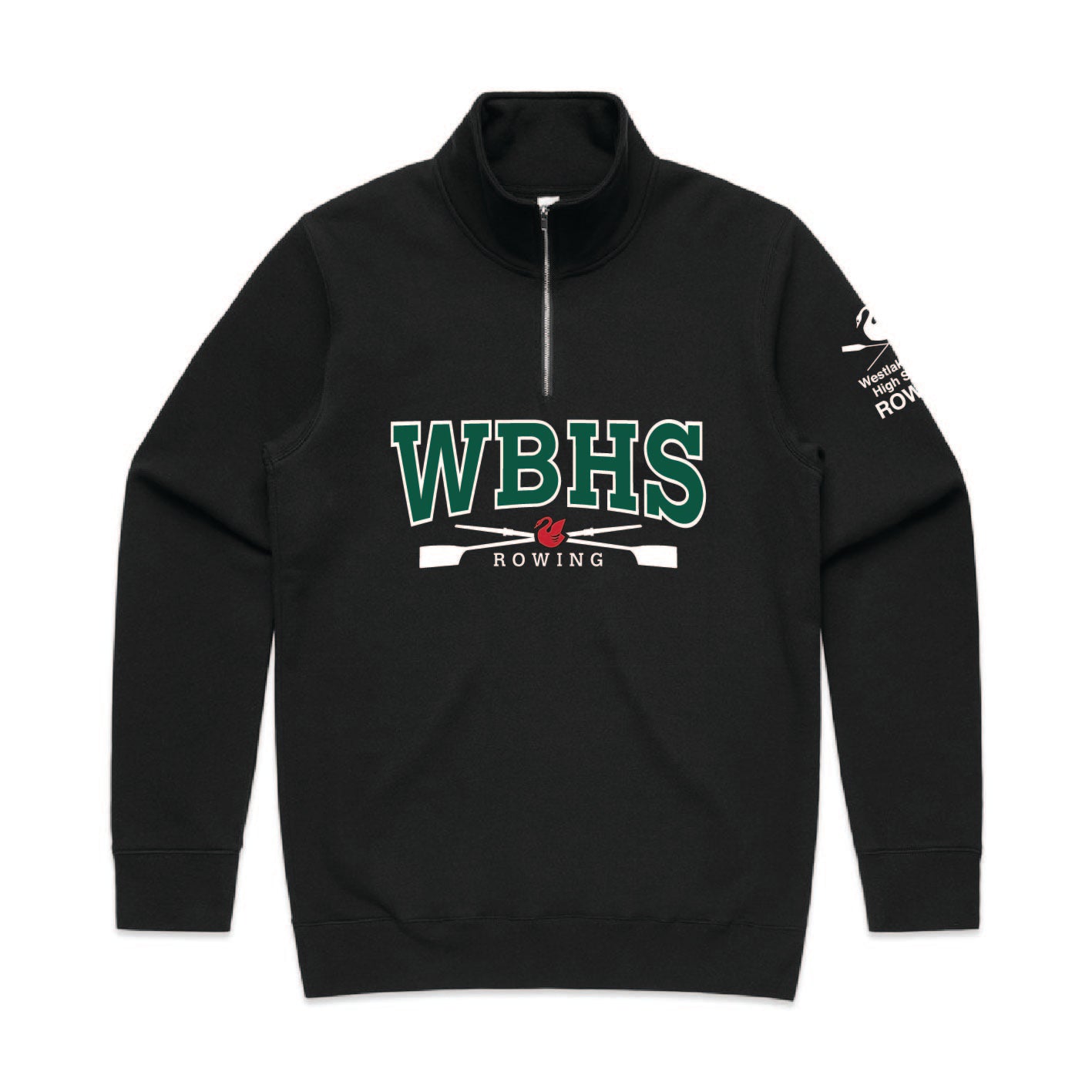 WBHS 2025 MAADI Black Half Zip Crew - WBR070