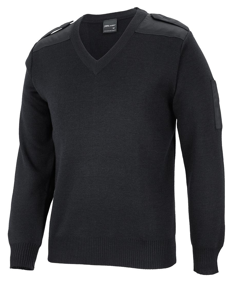 JB's Knitted Epaulette Jumper - 6EJ