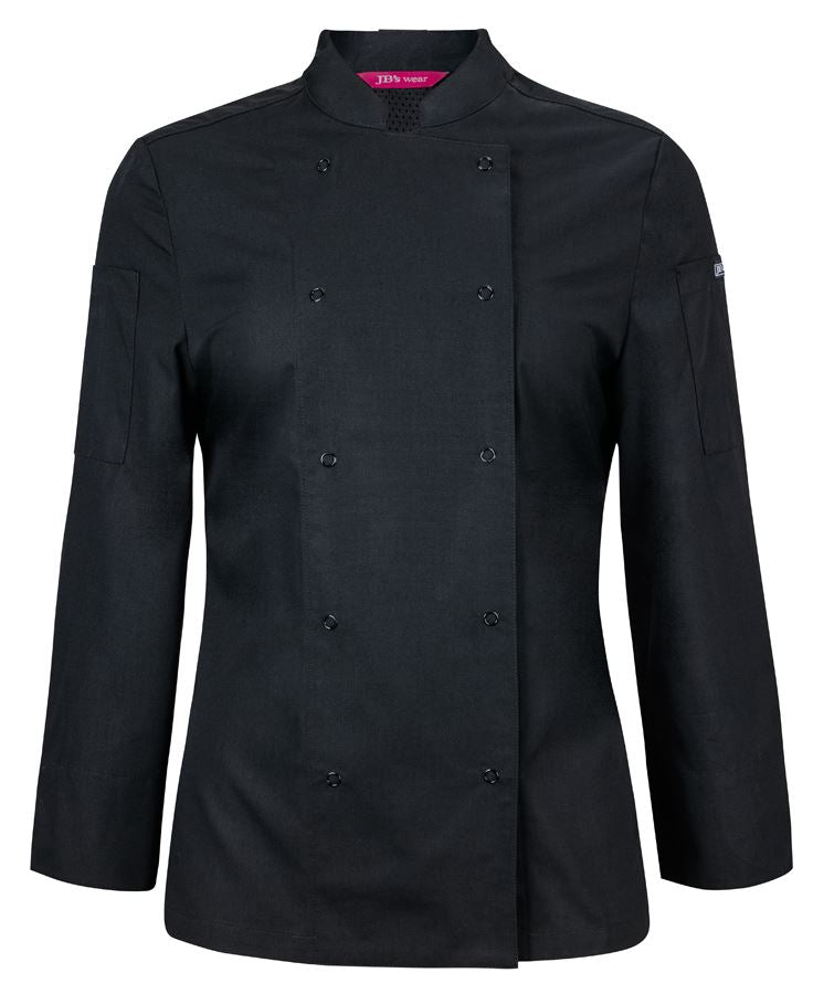 JB's Ladies Long Sleeve Snap Button Chef Jacket - 5CJL1