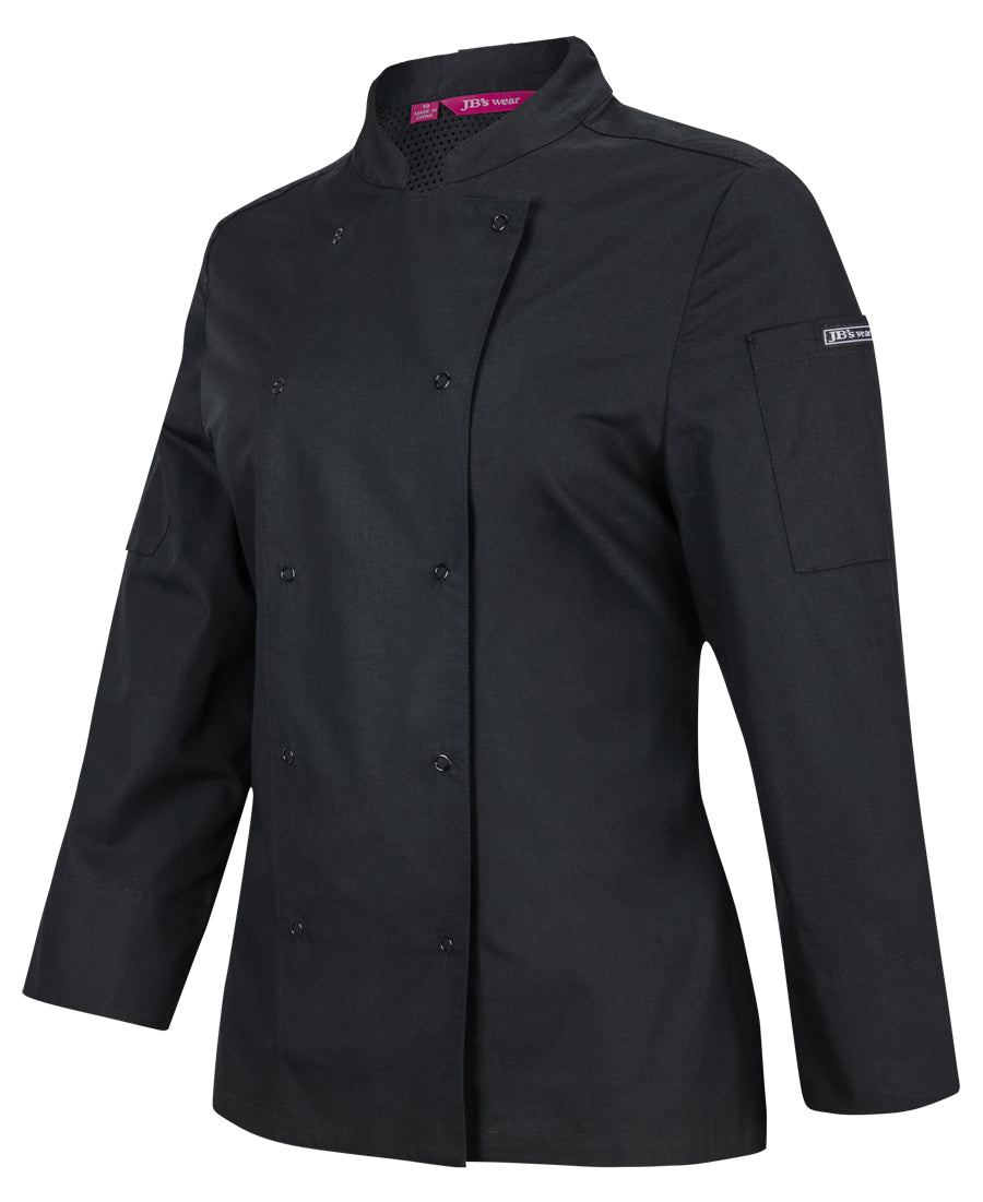JB's Ladies Long Sleeve Snap Button Chef Jacket - 5CJL1