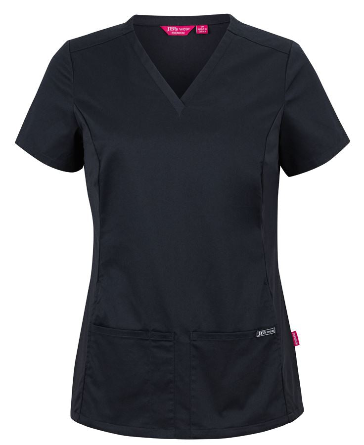 JB's Ladies Premium Stretch Panel Scrub Top - 4STU1