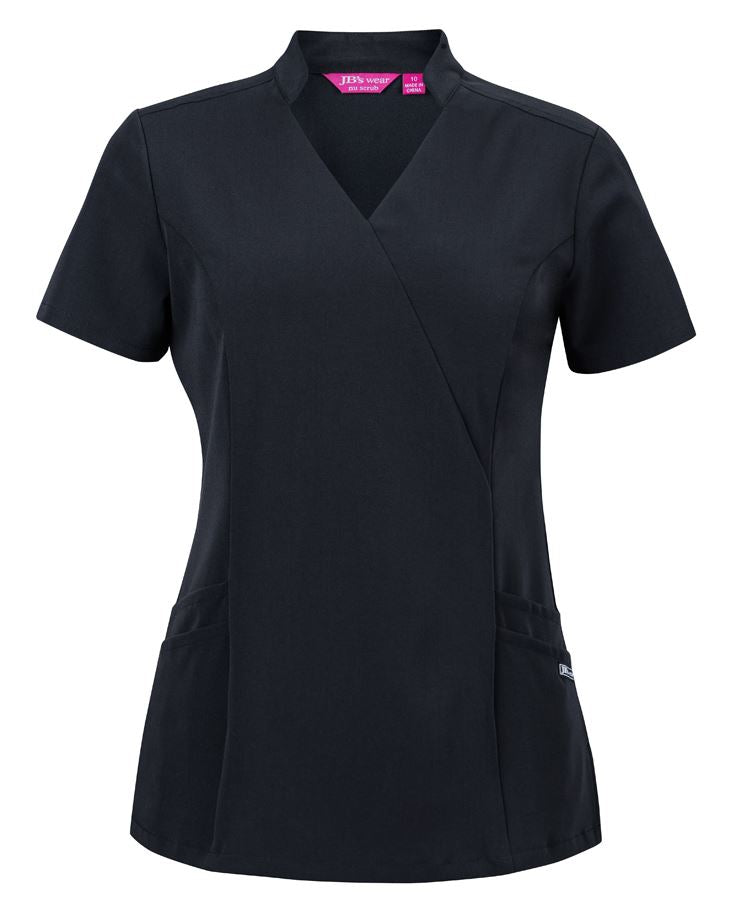 JB's Ladies NU Mandarin Collar Scrub Top - 4SMT1