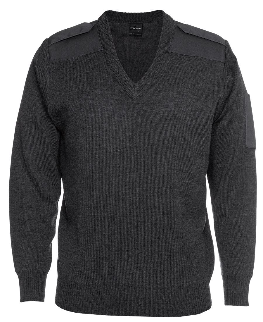 JB's Knitted Epaulette Jumper - 6EJ