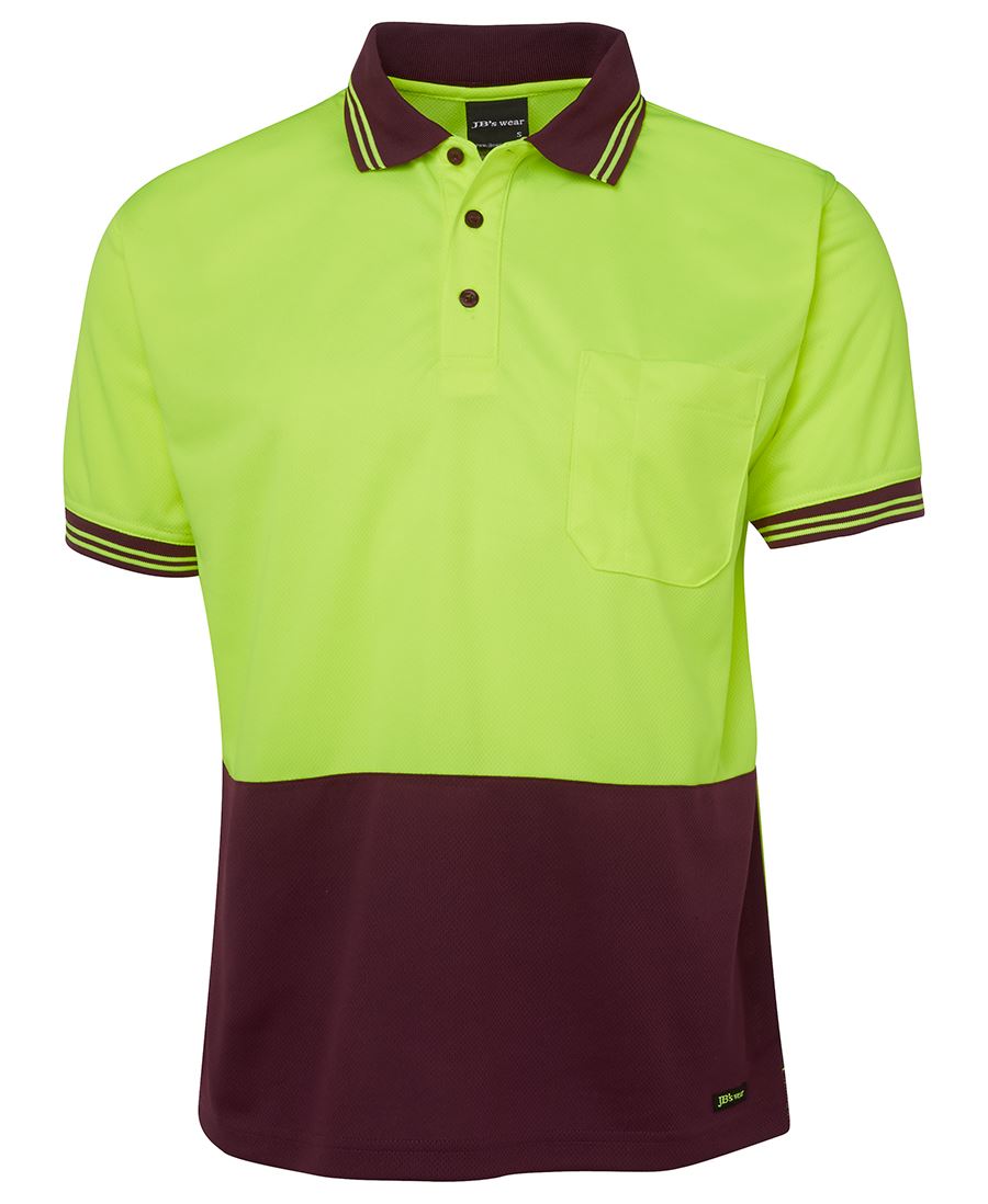 JB's Hi Vis Short Sleeve Traditional Polo - 6HVPS