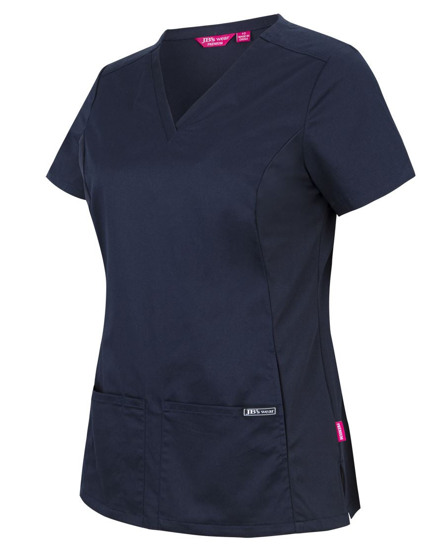 JB's Ladies Premium Stretch Panel Scrub Top - 4STU1