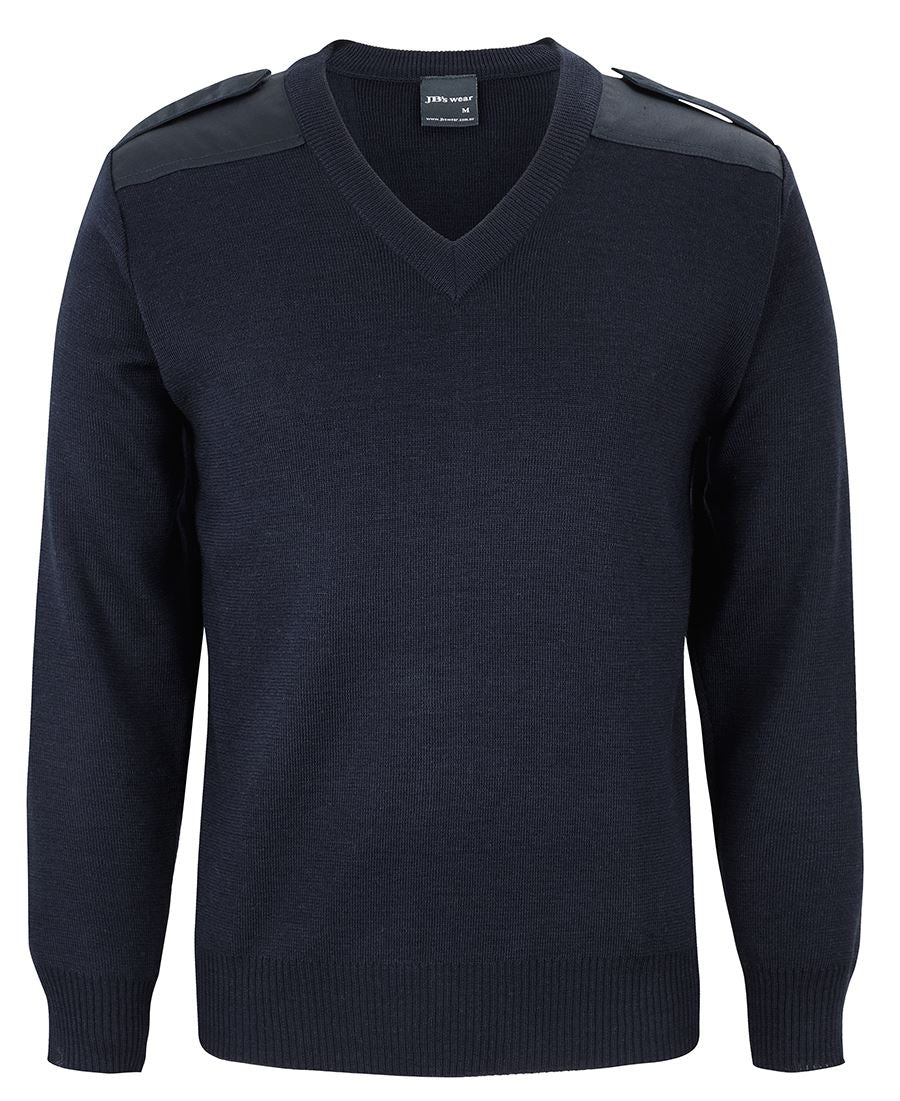 JB's Knitted Epaulette Jumper - 6EJ