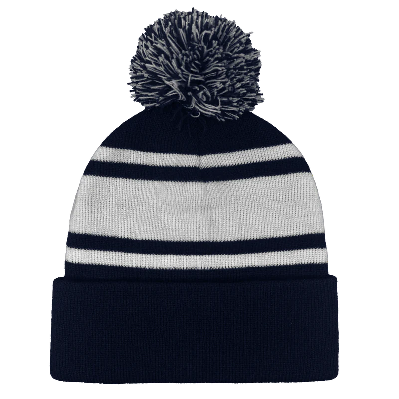 Cuffed Knitted Pom Pom Beanie - B1900