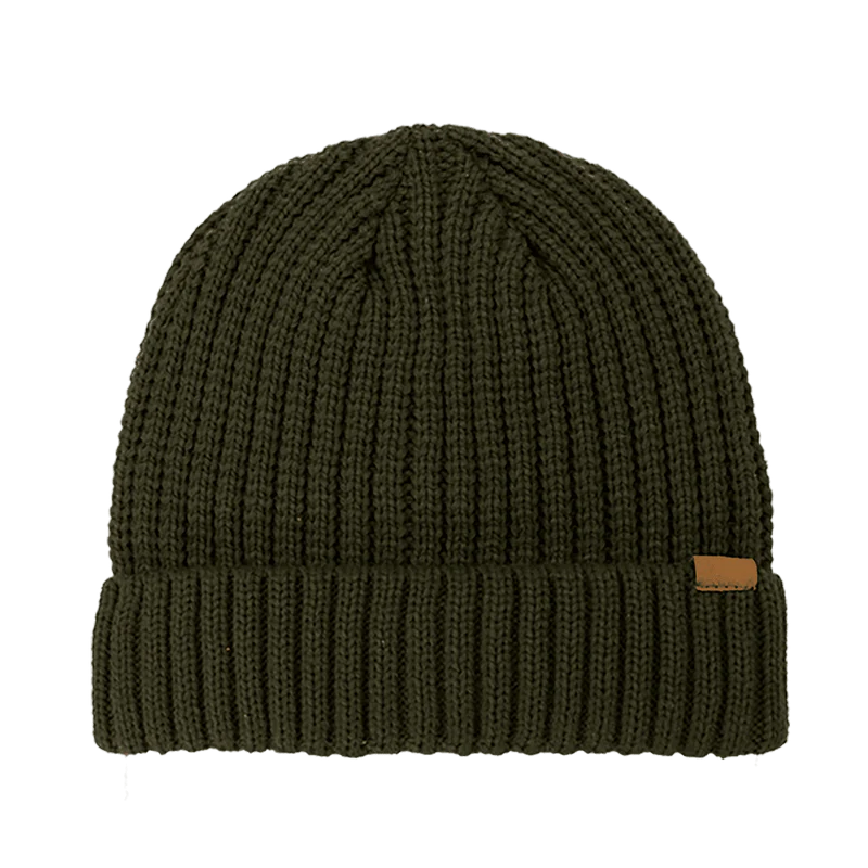 Rib Knitted Cuffed Beanie - B2200