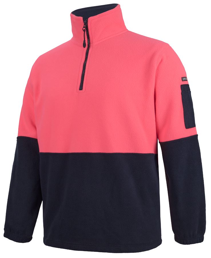 JB's Hi Vis 1/2 Zip Polar Fleece - 6HVPF