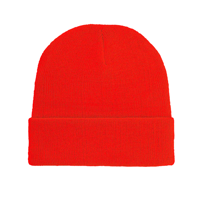 Cuffed Recycled Polyester Knitted Beanie - B001/B101R