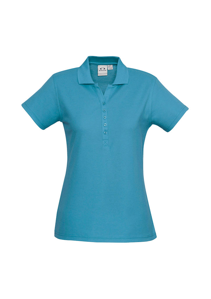 Womens Crew Short Sleeve Polo - P400LS