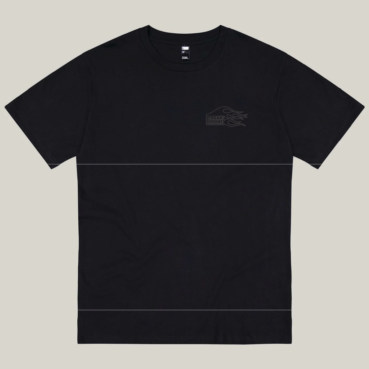Oogah Rodders Black tee - Black Print