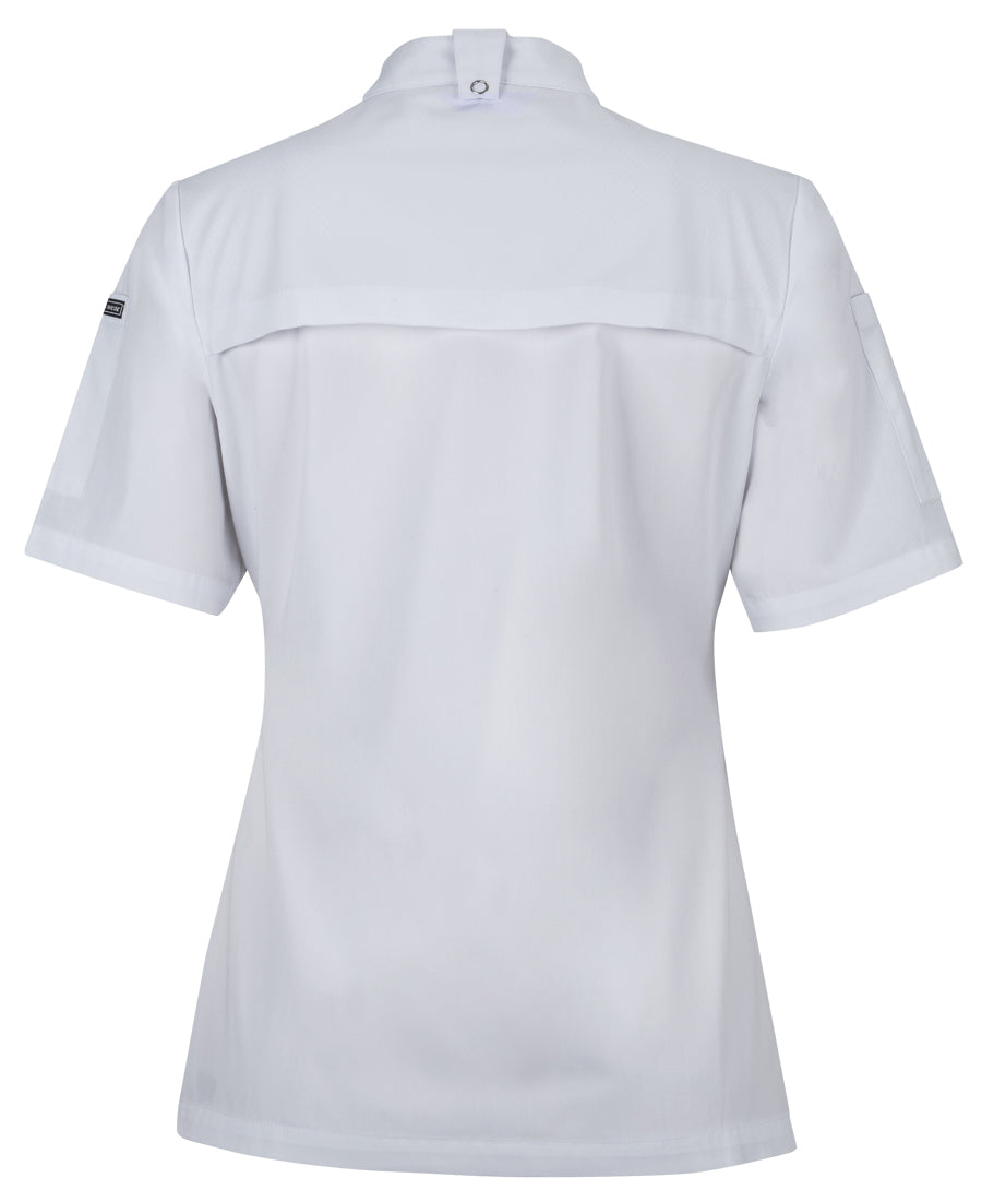 JB's Ladies Short Sleeve Snap Button Chef Jacket - 5CJS1
