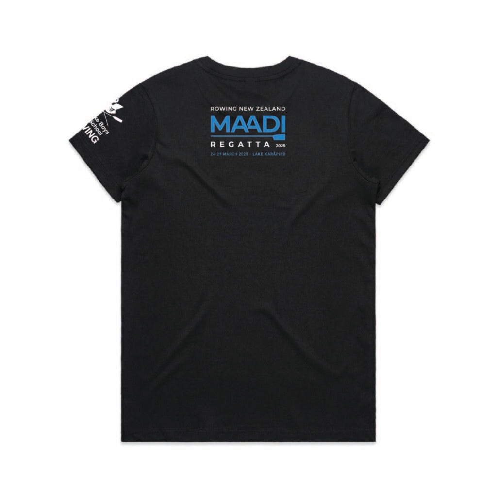 WBHS 2025 MAADI Women's Black Tee - WBR069