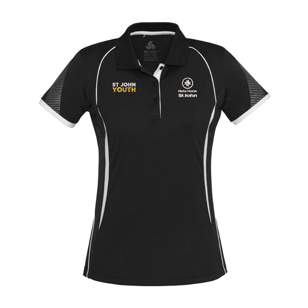 Women's Razor Polo + Left and Right Chest Embroidery