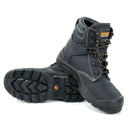 Wolf Lace Up Safety Boot Black - WOLF