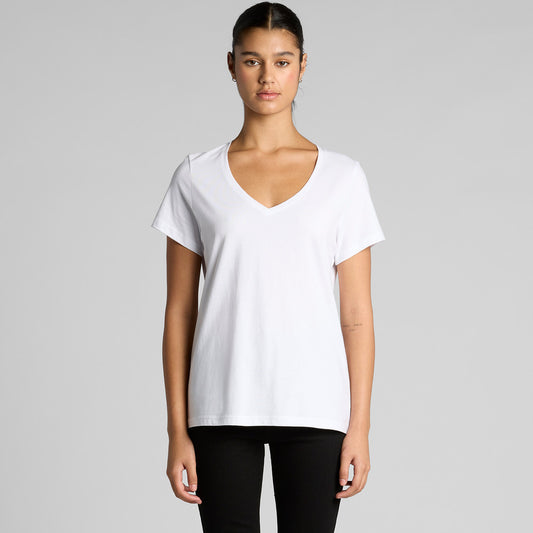 Women's Maple V Neck Tee - 4023