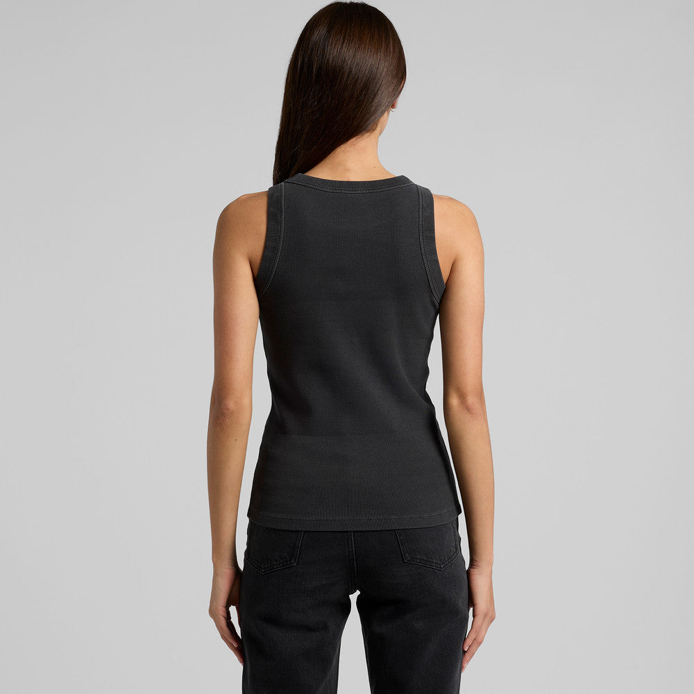 Women's Faded Organic Rib Tank - 4034 + Branding