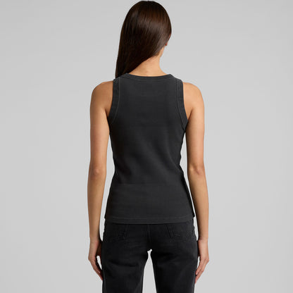 Women's Faded Organic Rib Tank - 4034 + Branding
