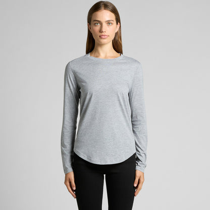 Women's Curve Long Sleeve Tee - 4055