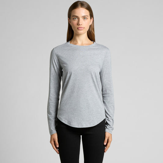 Women's Curve Long Sleeve Tee - 4055