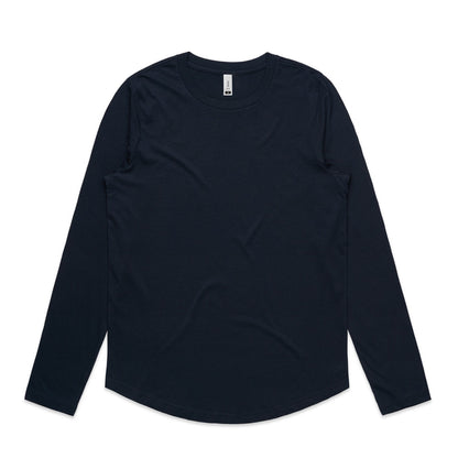 Women's Curve Long Sleeve Tee - 4055