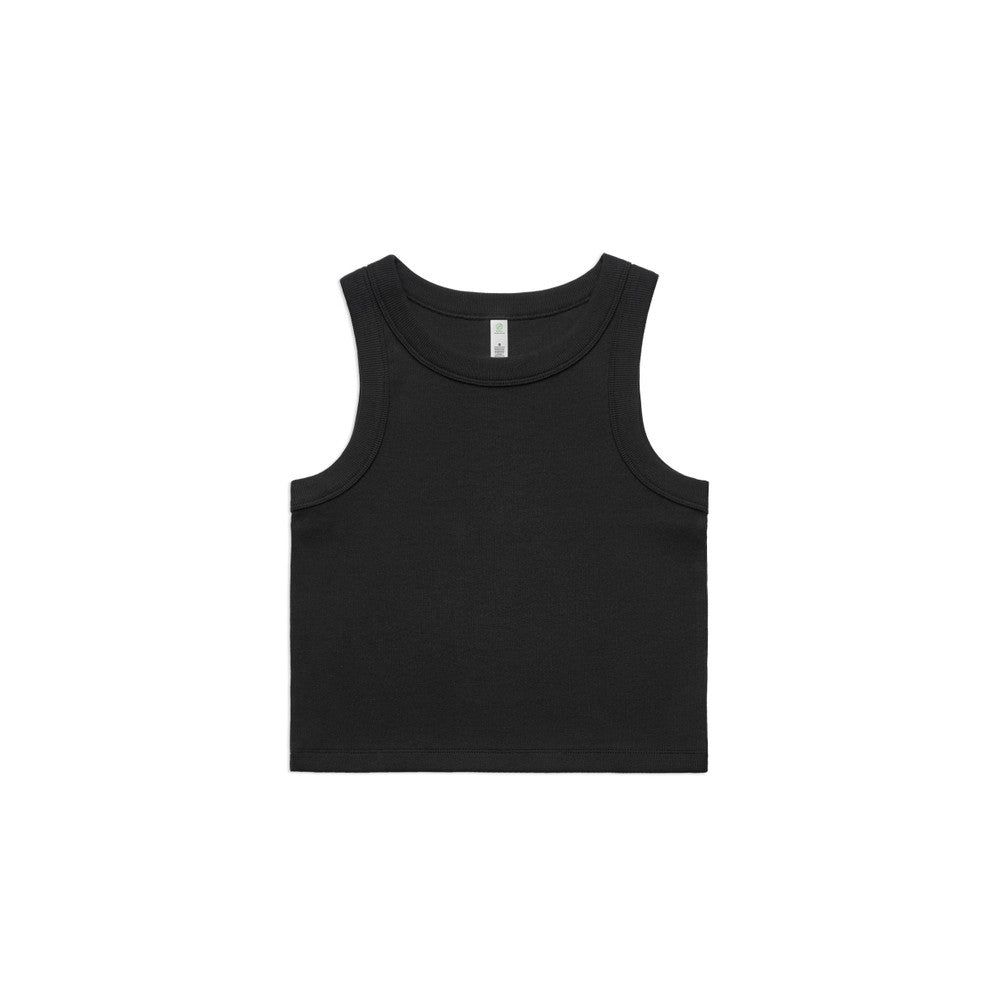 Women's Organic Rib Crop Tank - 4064G + Branding