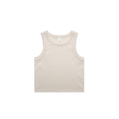 Women's Organic Rib Crop Tank - 4064G + Branding