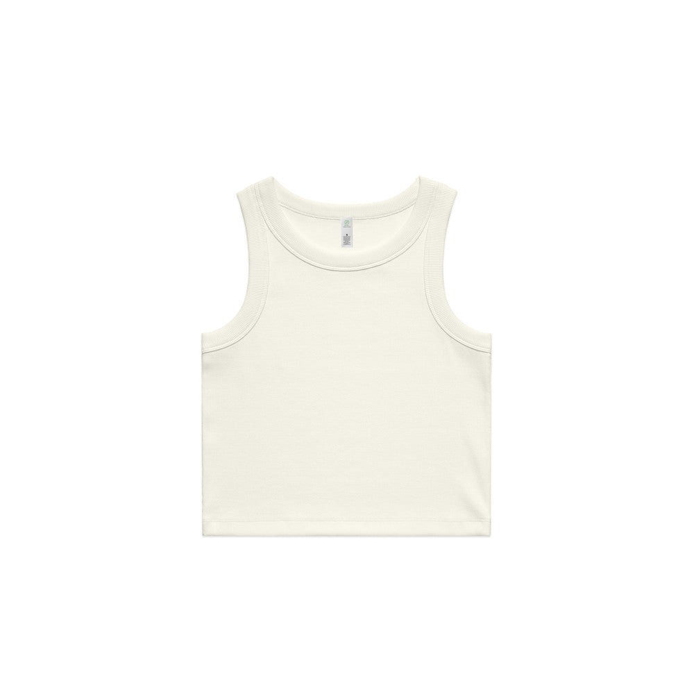 Women's Organic Rib Crop Tank - 4064G + Branding