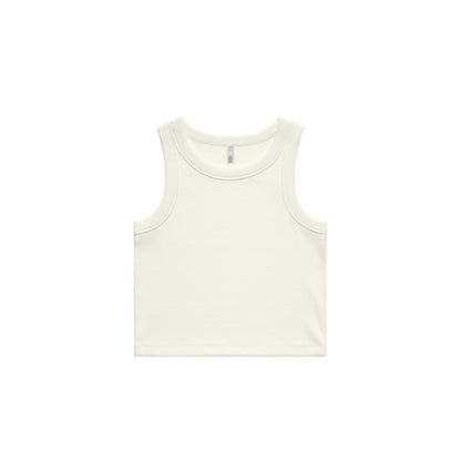 Women's Organic Rib Crop Tank - 4064G + Branding