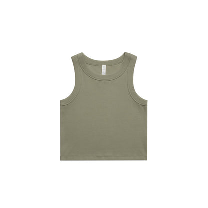 Women's Organic Rib Crop Tank - 4064G + Branding