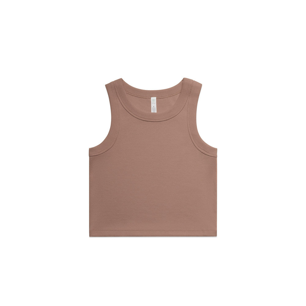 Women's Organic Rib Crop Tank - 4064G + Branding