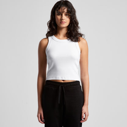 Women's Organic Rib Crop Tank - 4064G + Branding