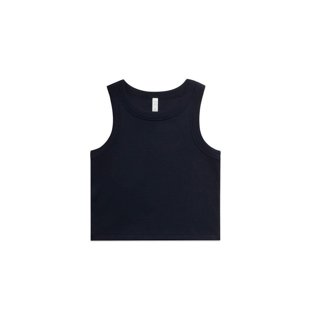 Women's Organic Rib Crop Tank - 4064G + Branding