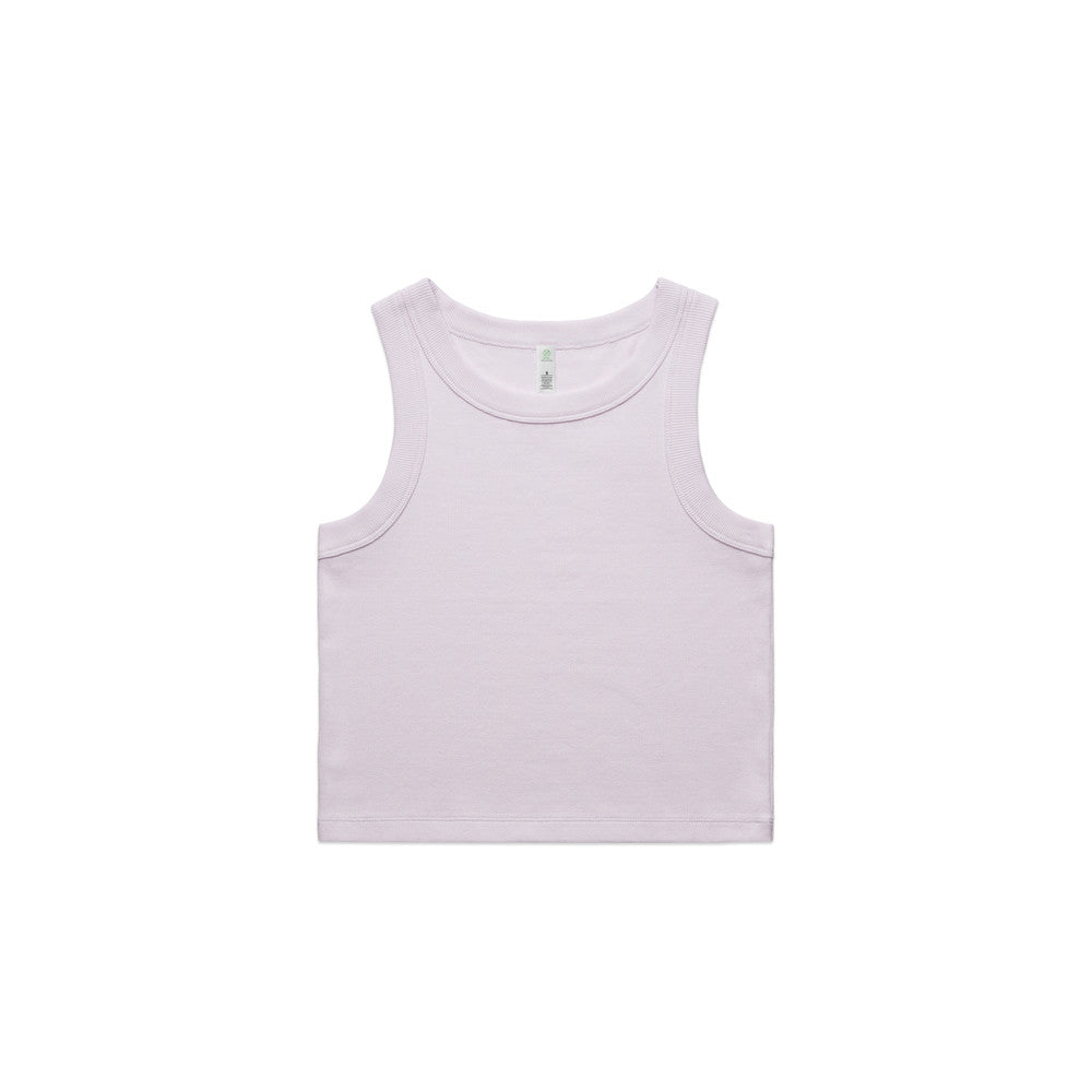 Women's Organic Rib Crop Tank - 4064G + Branding