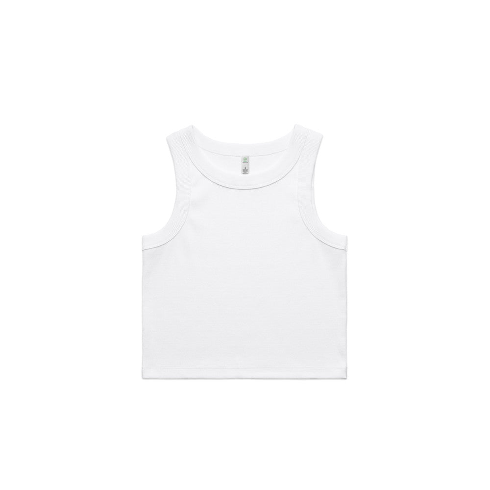 Women's Organic Rib Crop Tank - 4064G + Branding