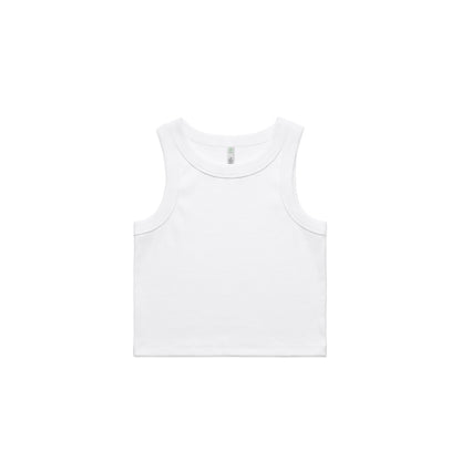 Women's Organic Rib Crop Tank - 4064G + Branding