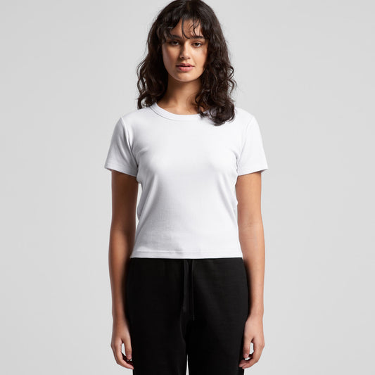Women's Organic Rib Baby Tee - 4074