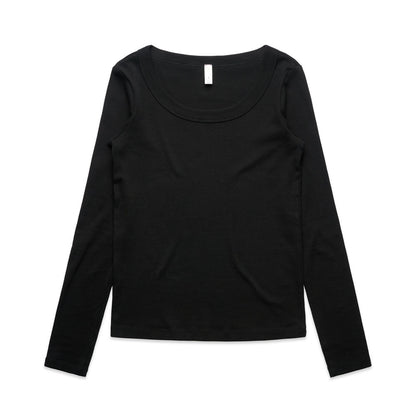 Women's Organic Rib Long Sleeve Tee - 4075