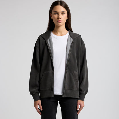 Women's Relax Faded Zip Hood - 4170 + Branding