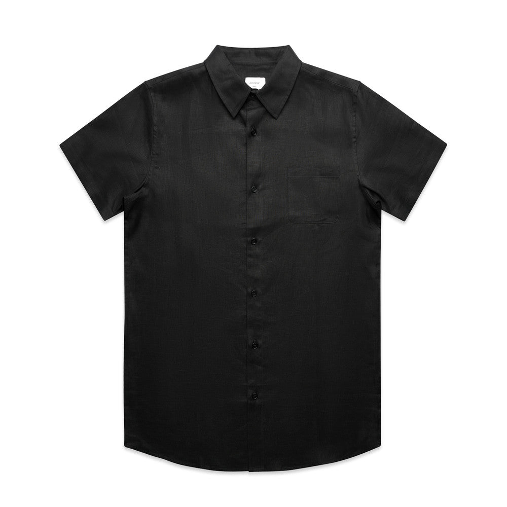 Linen Short Sleeve Shirt - 5420 + Branding