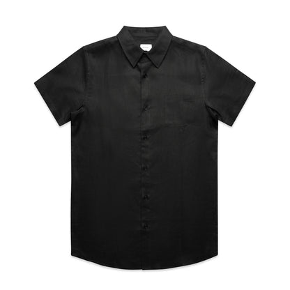 Linen Short Sleeve Shirt - 5420 + Branding