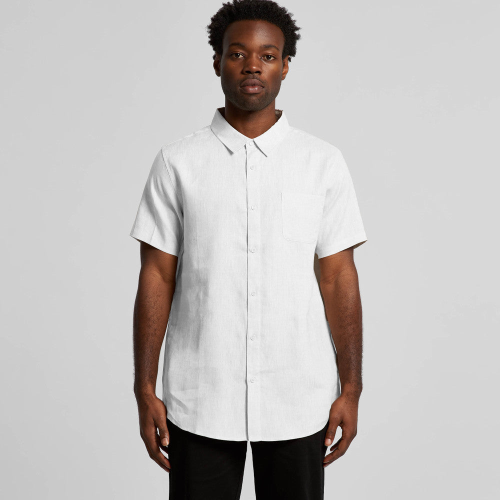 Linen Short Sleeve Shirt - 5420 + Branding